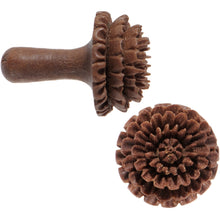 Load image into Gallery viewer, 6G Organic Sabo Wood Chrysanthemum Single Flare Plug Set
