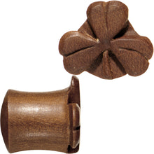 将图片加载到图库查看器，7/16 Organic Sabo Wood Shamrock Saddle Plug Set
