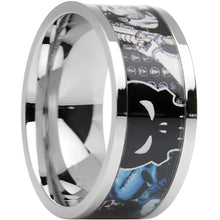 将图片加载到图库查看器，Officially Licensed Marvel Punisher Steel Printed Comic Ring
