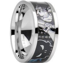 将图片加载到图库查看器，Officially Licensed Marvel Punisher Steel Printed Comic Ring
