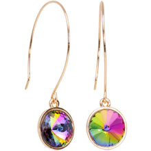 将图片加载到图库查看器，Aurora Gold Tone Pendulum Sphere Fish Hook Earrings
