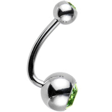 将图片加载到图库查看器，10 Piece J-Bar Belly Ring Pack Set Created with Crystals
