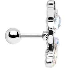 Load image into Gallery viewer, 16G 1/4 Aurora Gem Jumble of Jewels Left Ear Cartilage Earring
