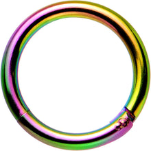 将图片加载到图库查看器，16G 5/16 Rainbow Anodized Hinged Segment Ring
