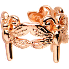 Load image into Gallery viewer, Rosy Flights of Fancy Dragonfly Adjustable Ear Cuff
