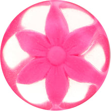 将图片加载到图库查看器，Acrylic Pretty Pink Flower Inlay Cheater Plug
