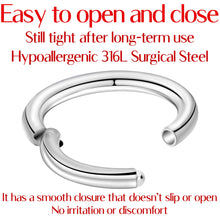 Load image into Gallery viewer, 16G 5/16 Stainless Steel Hinged Segment Ring
