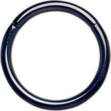 将图片加载到图库查看器，16G 3/8 Black PVD Hinged Segment Ring
