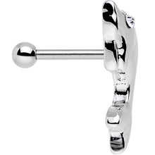 Load image into Gallery viewer, 16G 1/4 Clear Gem Dolphin Left Cartilage Earring
