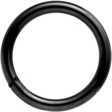 Load image into Gallery viewer, 14G 3/8 Black Anodized Hinged Segment Ring
