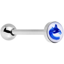 Load image into Gallery viewer, Officially Licensed NHL Vancouver Canucks Logo Tongue Ring
