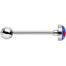 Load image into Gallery viewer, Officially Licensed NHL New York Rangers Logo Tongue Ring
