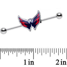 Load image into Gallery viewer, Licensed NHL Steel Washington Capitals Industrial Barbell 38mm
