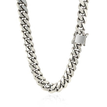 Load image into Gallery viewer, Sterling Silver Rhodium Plated Miami Cuban Chain 9.8mm
