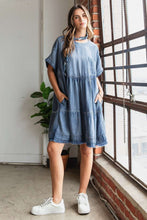 将图片加载到图库查看器，Oversized Mini Dress Relaxed Fit Boho Design Comfortable And Breathable Women Dress
