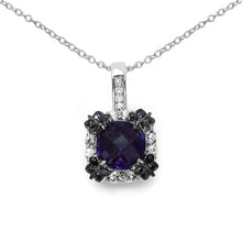 将图片加载到图库查看器，2.38 Carat Genuine Multi Stone .925 Sterling Silver Pendant
