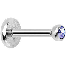 将图片加载到图库查看器，18G 1/4 Tanzanite 2mm CZ Internally Threaded Cartilage Earring
