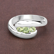 将图片加载到图库查看器，0.56 Carat Genuine Peridot .925 Sterling Silver Ring
