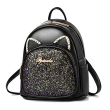 将图片加载到图库查看器，Large-Capacity Fashion All-Match Backpack New PU Leather Business Backpacks For Ladies And Girls Fashion Designer Teenage Girls Student School Bags

