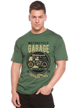 Load image into Gallery viewer, Motorcycle Garage Men's Bamboo Viscose/Organic Cotton Short Sleeve Graphic T-Shirt

