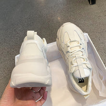 Load image into Gallery viewer, Elegant Women's Sneakers Lace Up Thick Platform Casual Shoes Leather Comfortable Walking Footwear Fashion New Lightweight Casual Everyday Walking Fashion Sneakers
