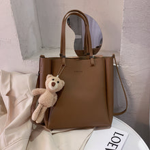 将图片加载到图库查看器，Elegant Ladies 2 piece set / suit Handbag Composite Bag Set Ladies Handbag Large Shoulder Bag Purse Bag Handbag For Females
