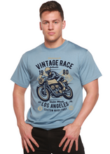 Load image into Gallery viewer, Vintage Race Spun Bamboo® Men's Bamboo Viscose/Organic Cotton Short Sleeve Graphic T-Shirt
