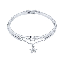 Load image into Gallery viewer, Rose Gold Stainless Steel Bracelets &amp; Bangles Female Heart Forever Love Charm Bracelet For Women
