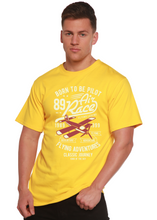 Load image into Gallery viewer, Born To Be Pilot Men's Bamboo Viscose/Organic Cotton Short Sleeve Graphic T-Shirt
