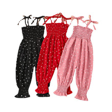 Load image into Gallery viewer, Baby Summer Clothes Sleeveless Strap Pants Solid Overalls Cotton Outfits Jumpsuits/ Romper for Girls
