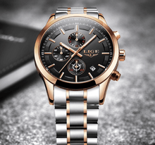 Load image into Gallery viewer, Men's Waterproof  Watch With Chronometers And Date Display Unique Design Perfect Gift
