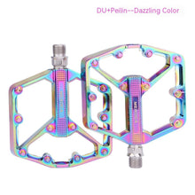 Load image into Gallery viewer, Bicycle Pedal Non-Slip  Bike Pedals Aluminum Alloy Flat Platform Applicable Waterproof Cycling Accessories Bike Pedals Road Bicycle Pedals Cleats Set Clipless Pedals Compatible With Road Bikes
