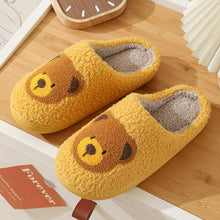 Load image into Gallery viewer, Women Smiley Slippers Fluffy Home Warm Fur Slippers Smiley Face Household Couple Slippers Indoor Warm Home Non-Slip Couple Style Casual Shoes Indoor Outdoor Anti-Skid Plush Fleece Lined House Shoes
