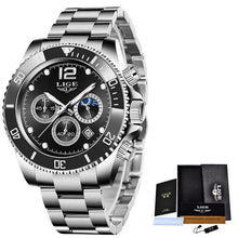 Load image into Gallery viewer, Multifunctional Mens Business Watch Luxury Military Quartz Stainless Steel Round Analog Wrist Watch For Men
