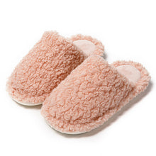 Load image into Gallery viewer, Comfortable Cotton Slippers Home Women Winter Indoor Non-Slip Warmth Shoes Couple Plush Slippers Unisex Men's And Women's House Slippers Indoor Memory Foam Cotton Slippers
