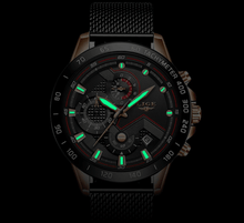 Load image into Gallery viewer, Men's Sports Waterproof Watch With  Stainless Steel Bracelet Unique Design Perfect Gift For Your Man
