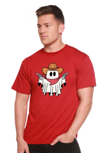 将图片加载到图库查看器，Cowboy Ghost Unisex Bamboo Viscose/Organic Cotton Short Sleeve Graphic T-Shirt
