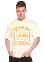 Load image into Gallery viewer, Feture is Create Spun Bamboo® Men's Bamboo Viscose/Organic Cotton Short Sleeve Graphic T-Shirt
