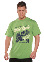 Load image into Gallery viewer, Wild Eagle Spun Bamboo® Men's Bamboo Viscose/Organic Cotton Short Sleeve Graphic T-Shirt
