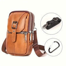 Load image into Gallery viewer, Men’s Genuine Leather Waist Bag Wallet
