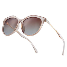 Load image into Gallery viewer, Stevvex  Polarized Cat Eye Sunglasses Women Gradient Round Sun glasses for Women oculos lunette de soleil femme
