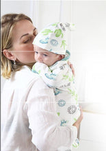 Load image into Gallery viewer, Baby Swaddle Blanket With Cap Swaddle Wrap Swaddling bag  Baby Sleeping Bag
