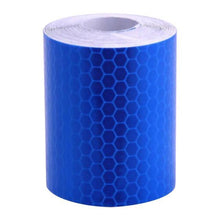 Load image into Gallery viewer, 5cm*100cm Car Reflective Tape Safety Warning Car Decoration Waterproof White Silver Red Reflective Tape Sticker Reflector Protective Tape Strip Film Auto Motorcycle Sticker Reflective Tape for Trailer Car Truck Reflectors
