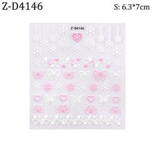 将图片加载到图库查看器，5D Sweater Nail Sticker Acrylic Engraved Winter Charm Designs Beauty Cloth Christmas Patterns Nails Art Decoration Tools  Nail Art Stickers Decor Tip Transfer Nail Decals Sticker For Pretty Girl Self-Adhesive Nail Decals Designer Nail Stickers
