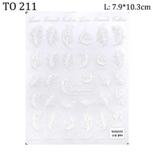 将图片加载到图库查看器，5D Sweater Nail Sticker Acrylic Engraved Winter Charm Designs Beauty Cloth Christmas Patterns Nails Art Decoration Tools  Nail Art Stickers Decor Tip Transfer Nail Decals Sticker For Pretty Girl Self-Adhesive Nail Decals Designer Nail Stickers
