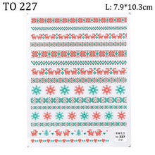 将图片加载到图库查看器，5D Sweater Nail Sticker Acrylic Engraved Winter Charm Designs Beauty Cloth Christmas Patterns Nails Art Decoration Tools  Nail Art Stickers Decor Tip Transfer Nail Decals Sticker For Pretty Girl Self-Adhesive Nail Decals Designer Nail Stickers
