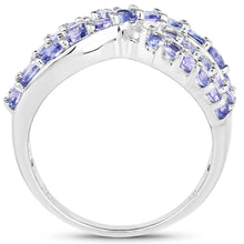 Load image into Gallery viewer, 1.49 Carat Genuine Tanzanite .925 Sterling Silver Ring
