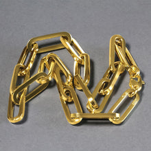 Load image into Gallery viewer, 14k Yellow Gold Extra Wide Paperclip Chain Necklace
