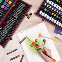 Load image into Gallery viewer, 175-Piece Deluxe Art Set – Crayons, Colored Pencils &amp; Acrylic Paints in Wooden Case
