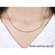 Load image into Gallery viewer, 18k Yellow Gold Diamond Cut Cable Link Chain (1.90 mm)
